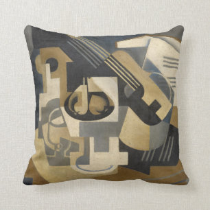 Guitar and Fruit Bowl on a Table, 1918 Cushion