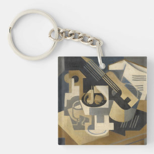 Guitar and Fruit Bowl on a Table, 1918 Key Ring