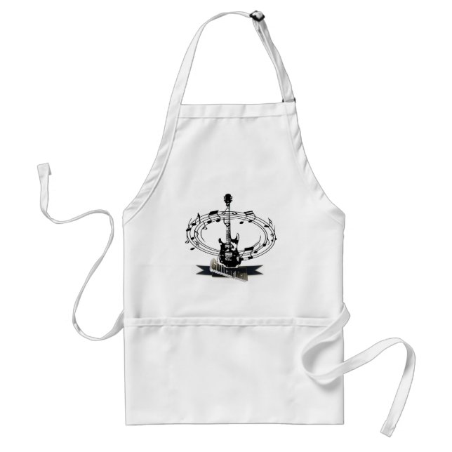 Guitar and Musical Notes Standard Apron (Front)