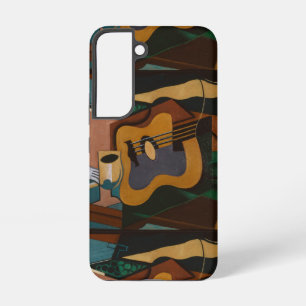 Guitar And Wine Abstract Painting Samsung Galaxy Case