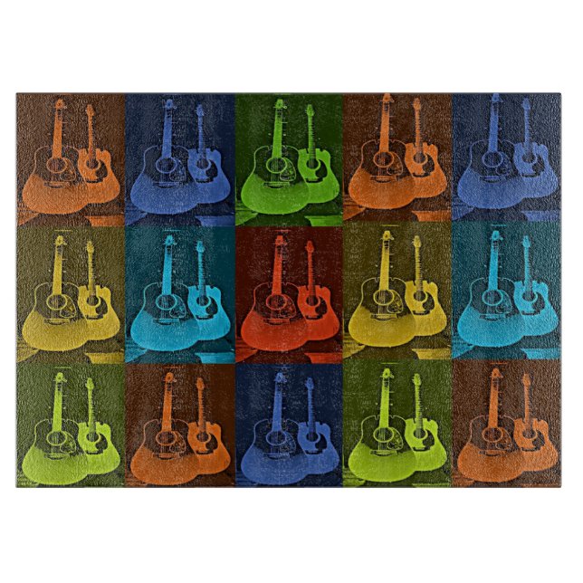 Guitar Art  Cutting Board (Front)