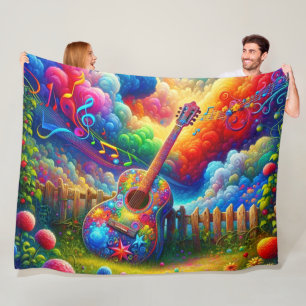 Guitar Art Fleece Blanket