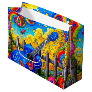 Guitar Art Large Gift Bag