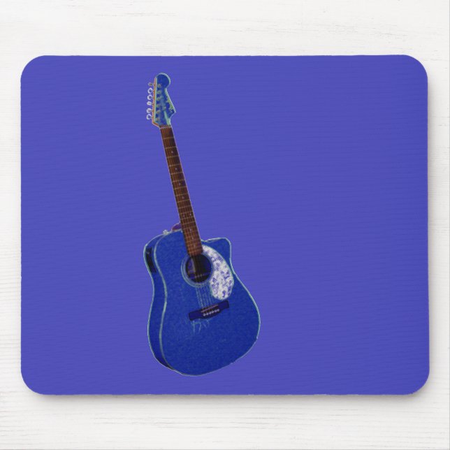 Guitar art print mouse pad (Front)