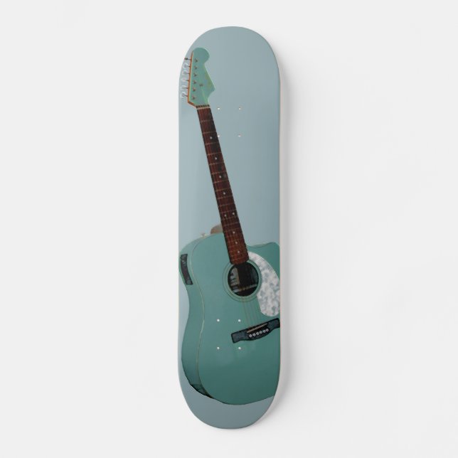 Guitar art print skateboard (Front)