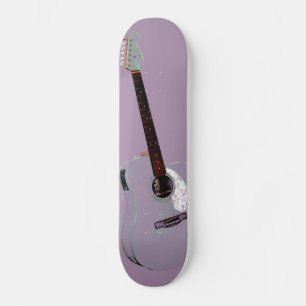 Guitar art print skateboard