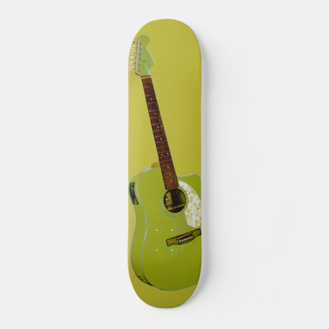 Guitar art print skateboard (Front)
