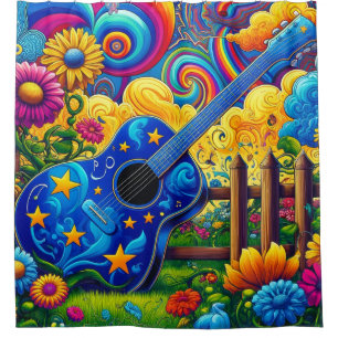 Guitar Art Shower Curtain