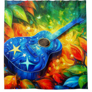 Guitar Art Shower Curtain