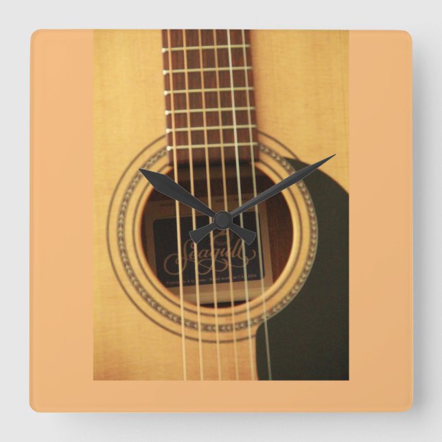 GUITAR ART Wall Clock  (Front)