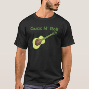 Guitar Avocado Rock N Roll Funny Guitars T-Shirt