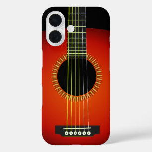   Guitar Background Texture iPhone 16 Case