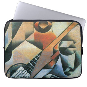 Guitar (Banjo) and Glasses, Juan Gris, Vintage Art Laptop Sleeve
