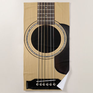 Guitar Beach Towel