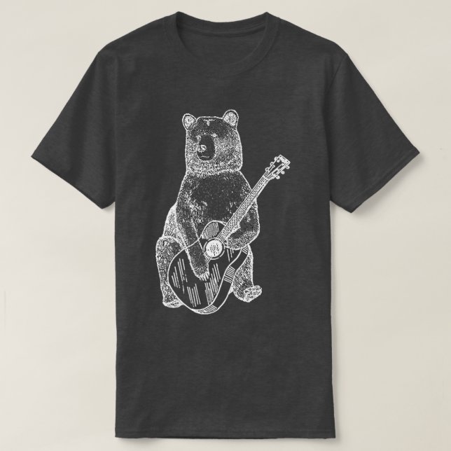 Guitar bear Premium  T-Shirt (Design Front)