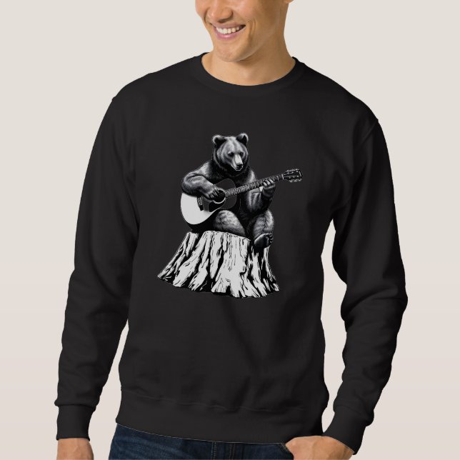 Guitar Bear – Wilderness Guitarist Sweatshirt (Front)