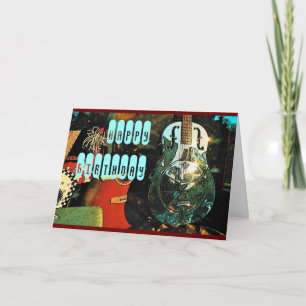 Guitar Birthday Card
