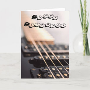 Guitar Birthday Card