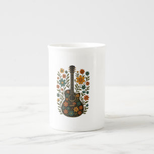 Guitar & Bloom Designs Bone China Mug
