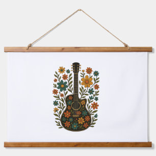 Guitar & Bloom Designs Hanging Tapestry