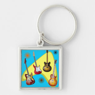 Guitar boomerang key ring