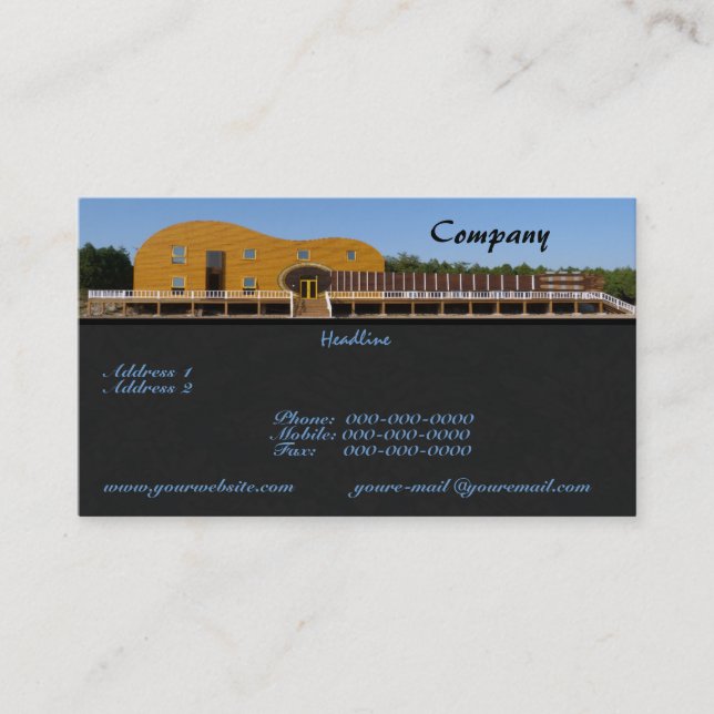 Guitar Building Business Card (Front)