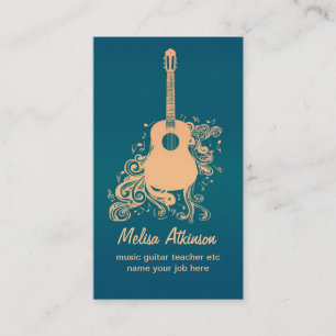 guitar business card