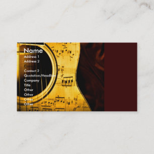 Guitar Business Card