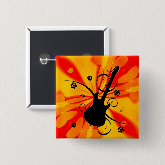 Guitar Button (Front & Back)