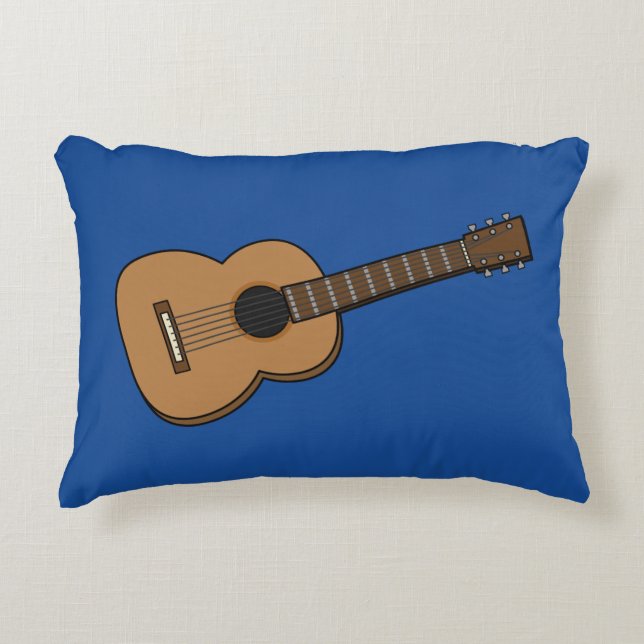 Guitar Cartoon Decorative Cushion (Front)