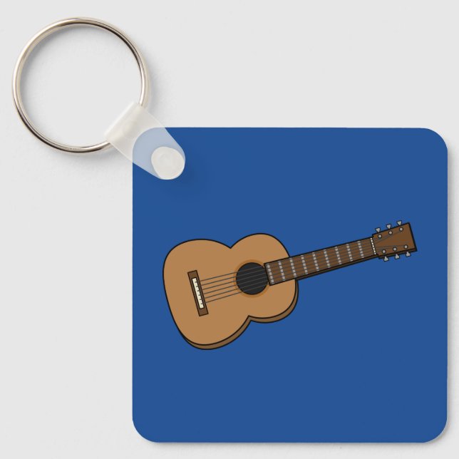 Guitar Cartoon Key Ring (Front)