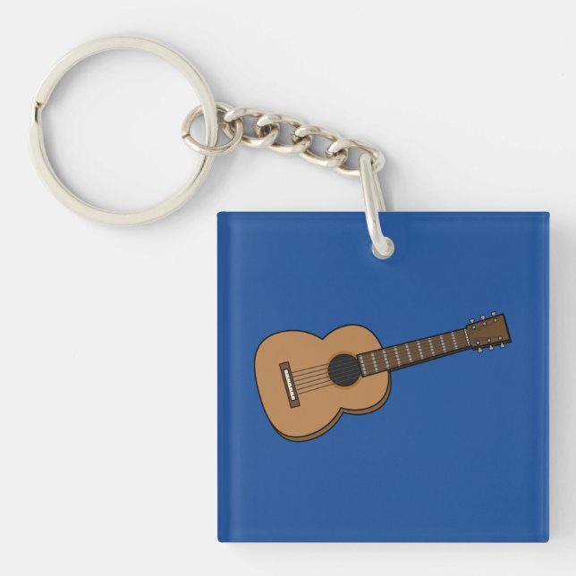 Guitar Cartoon Key Ring (Front)