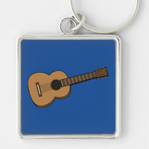 Guitar Cartoon Key Ring