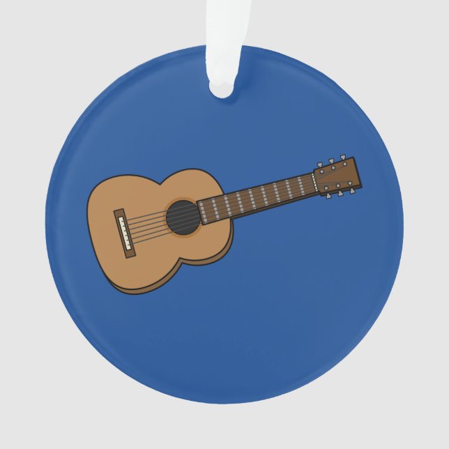 Guitar Cartoon Ornament (Front)