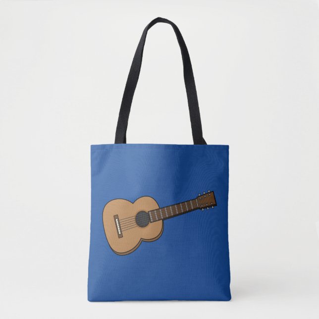 Guitar Cartoon Tote Bag (Front)