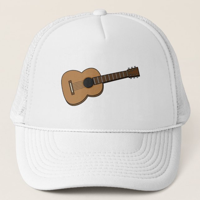 Guitar Cartoon Trucker Hat (Front)