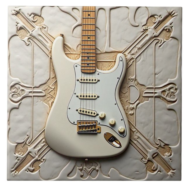 Guitar Ceramic Tile (Front)