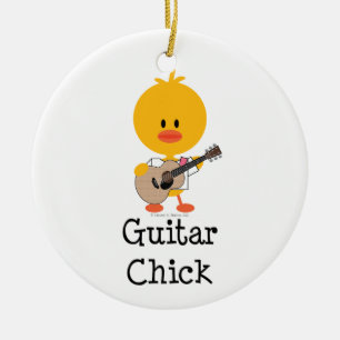 Guitar Chick Ornament