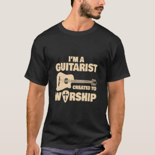 Guitar - Christian Music Church Guitar Jesus  Rock T-Shirt