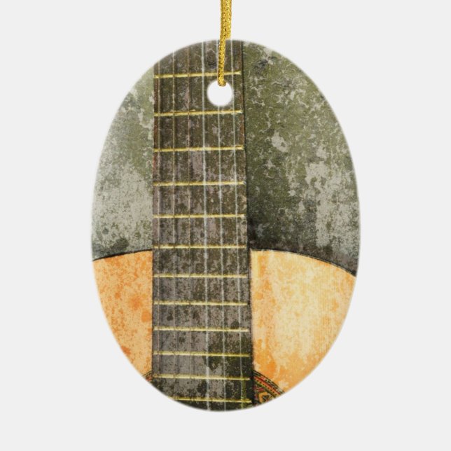 Guitar Christmas Ornament (Front)