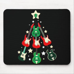 Guitar Christmas T Shirt  Mouse Pad