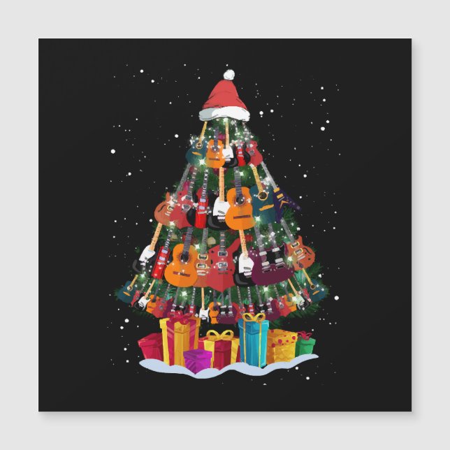 Guitar Christmas Tree Funny  (Front)