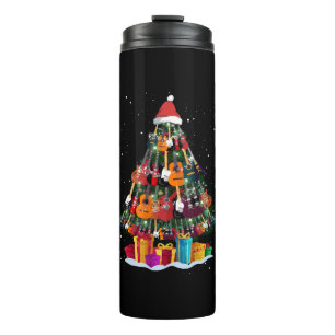 Guitar Christmas Tree Funny  Thermal Tumbler