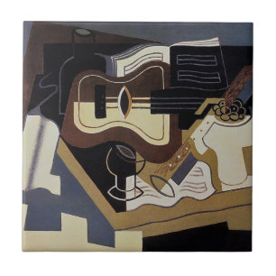 Guitar & Clarinet ~ 1920 ~ Cubism ~ Juan Gris Ceramic Tile