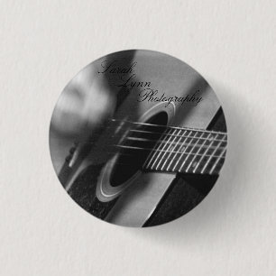 Guitar Close Up 3 Cm Round Badge