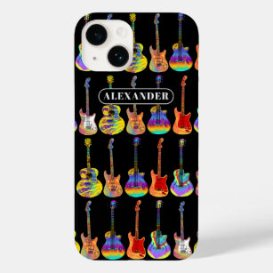 Guitar Colourful Pattern Personalised Case-Mate iPhone 14 Case