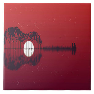 Guitar Cove Ceramic Tile