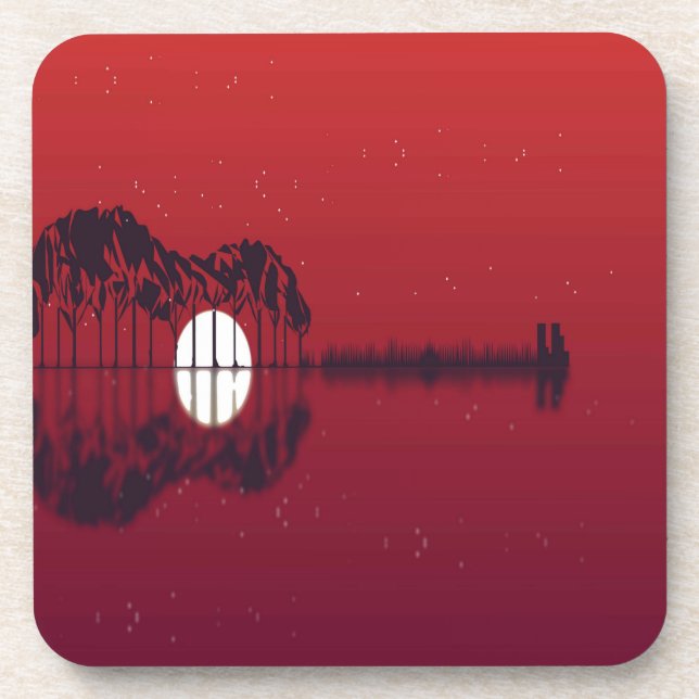 Guitar Cove  Coaster (Front)