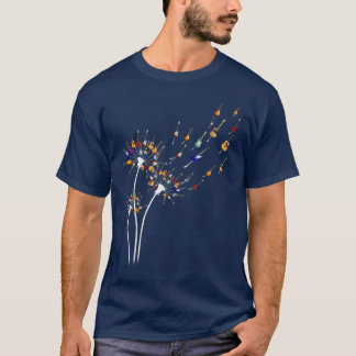 Guitar Dandelion For Guitar Lover Guitarist  T-Shirt