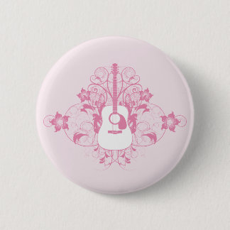 Guitar Design 6 Cm Round Badge